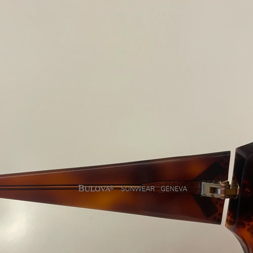 Bulova Rhinestone Tortoise Shell Sunglasses - Picture 9 of 15